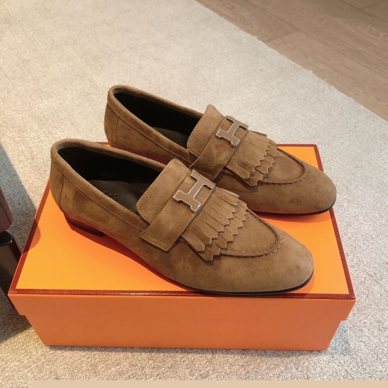 H**mes leather shoes
